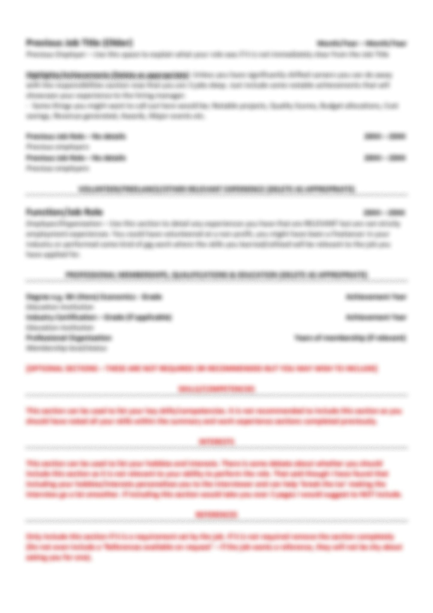 Tax Accountant CV Writing Toolkit