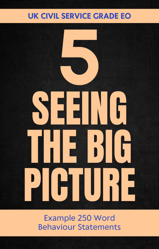 Seeing the Big Picture 250 Word Statements for Executive Officer Grade Roles