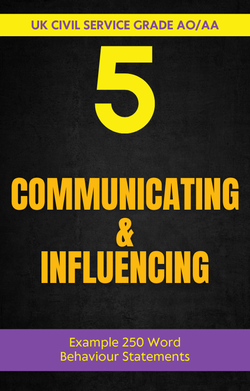 Communicating & Influencing 250 Word Statements for Grade AO/AA Roles