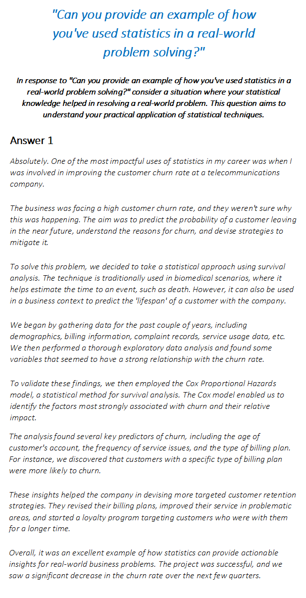 Data Analyst Interview Questions & Answers