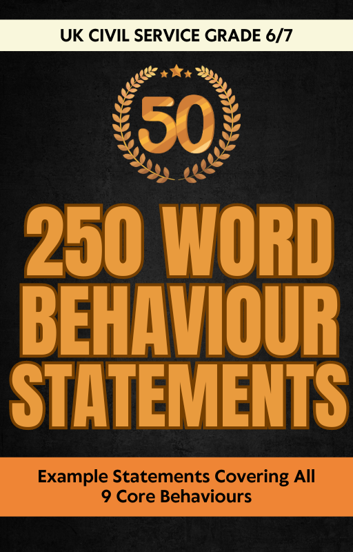 50 Civil Service 250 Word Behaviour Statements for Grade 6/7 Roles