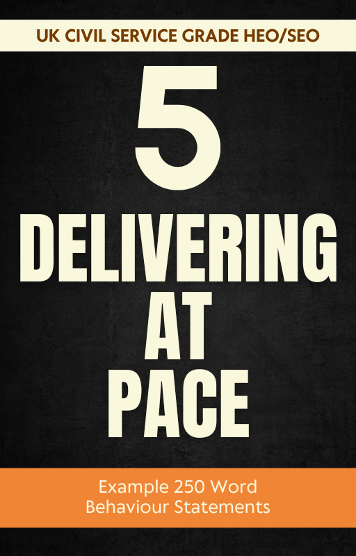 Delivering at Pace 250 Word Statements for HEO/SEO Grade Roles