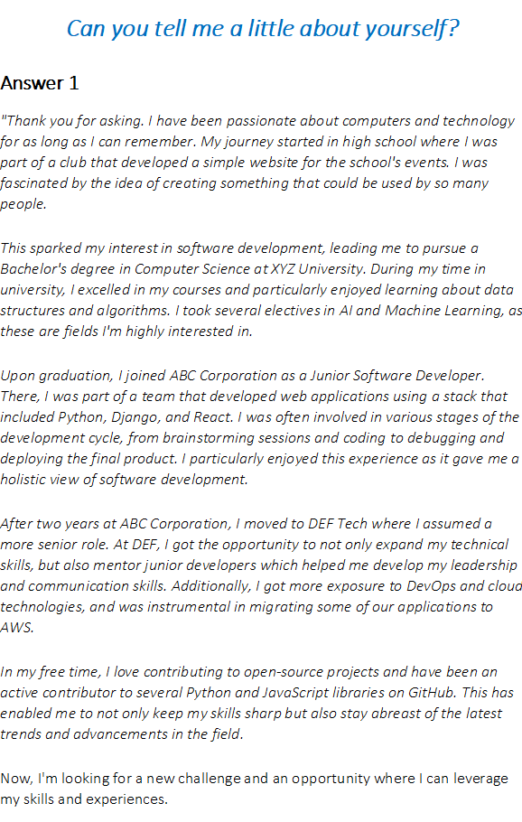 Software Developer Interview Questions & Answers Guide