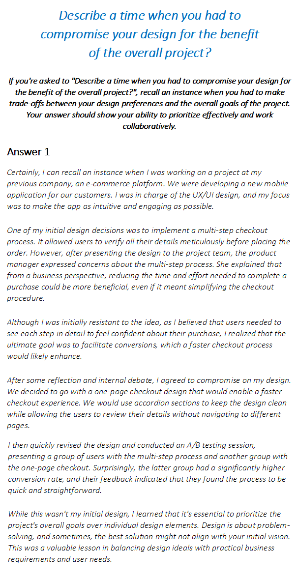 UX/UI Designer Interview Questions & Answers