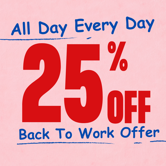 25% discount on all products if you are currently unemployed (Use Code UNEMP at Checkout in 'show order summary')