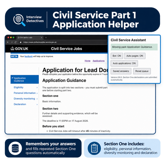 Civil Service Application Helper | Automate Part 1 of Civil Service Jobs
