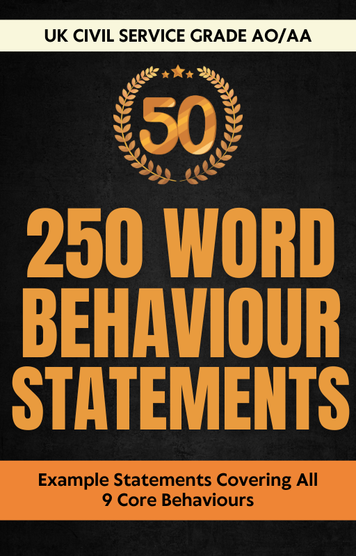 50 Civil Service 250 Word Behaviour Statements for Grade AO/AA Roles