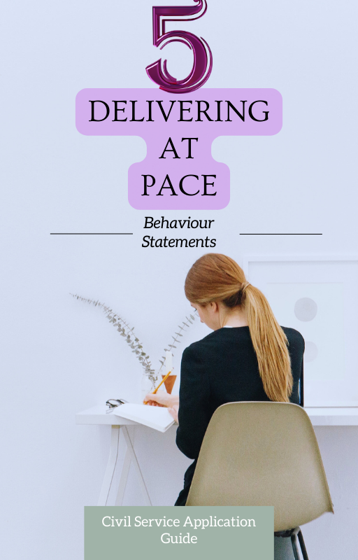 5 Delivering at Pace Behaviour Statements