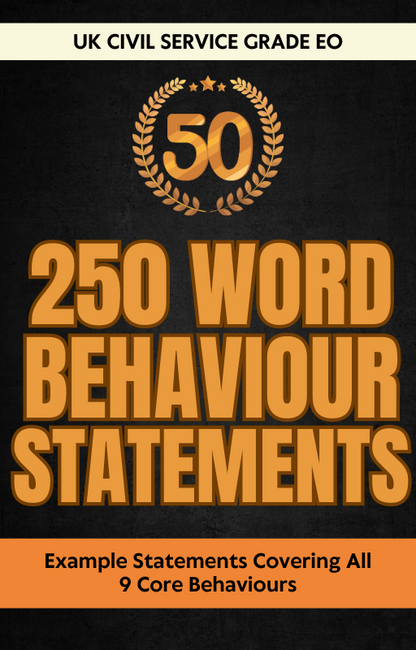 50 Civil Service 250 Word Behaviour Statements for Grade Executive Officer (EO) Roles