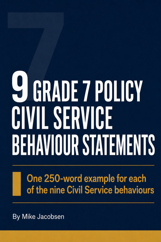 9 GRADE 7 POLICY CIVIL SERVICE BEHAVIOUR STATEMENTS