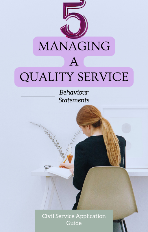 5 Managing a Quality Service Behaviour Statements